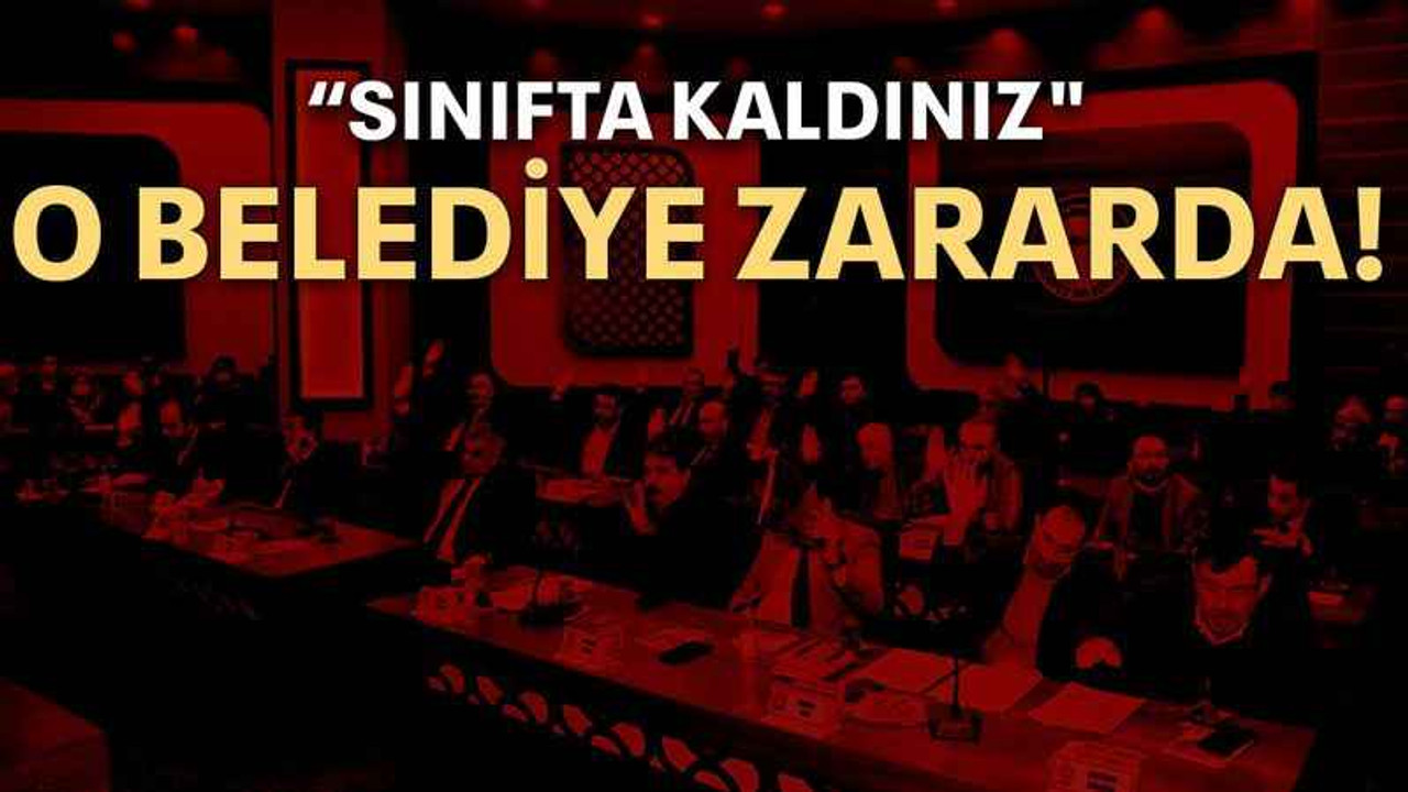 O belediye zararda!